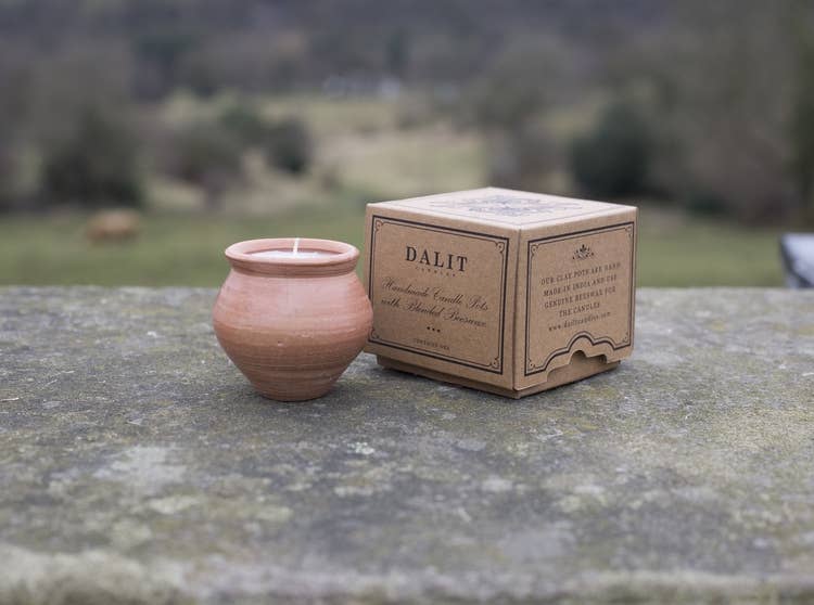 Handmade Terracotta candle - Deepti Single -  Lavender Scented