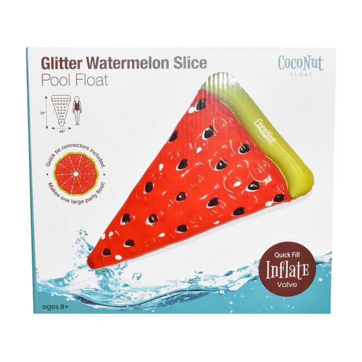 Coconut Outdoor - Glitter Watermelon Slice Pool Float