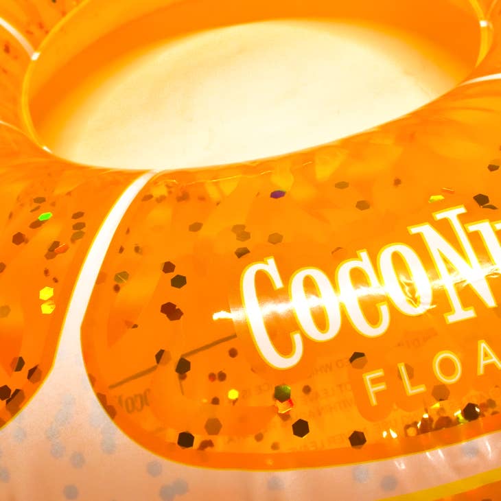 Tangerine Glitter Pool Float