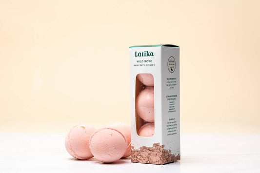 Latika Beauty - Mini Bath Bombs - Wild Rose -