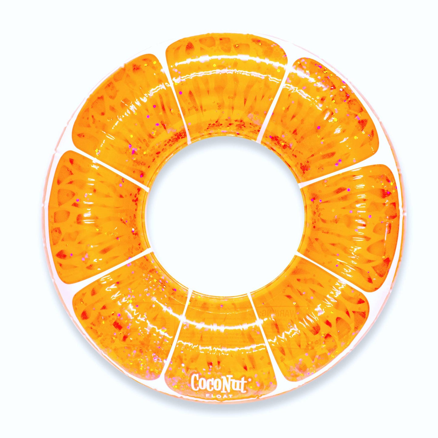 Tangerine Glitter Pool Float